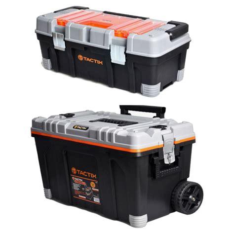 tactix metal tool box|tactix tool box with wheels.